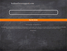 Tablet Screenshot of kadenaforcesupport.com